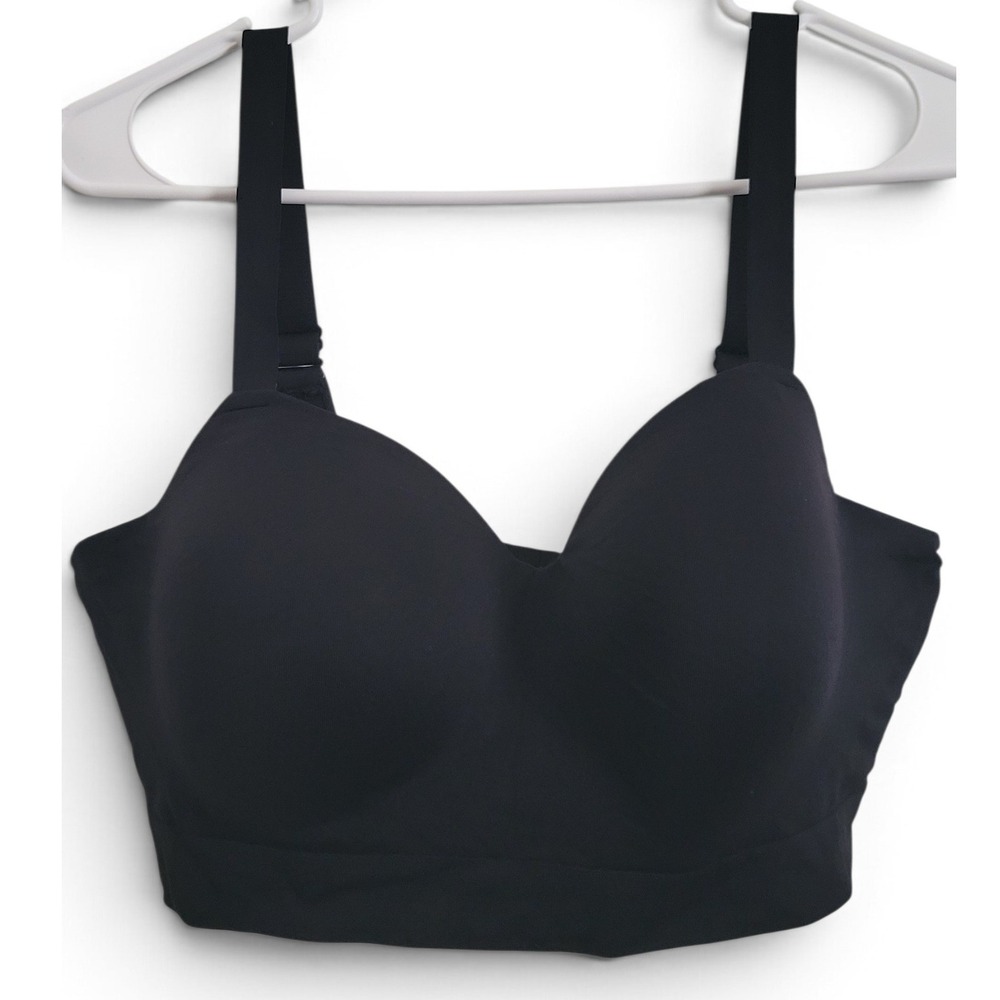 Shapermint Truekind Wireless Shaping Bra Black XL Seamless Molded Cups Extender